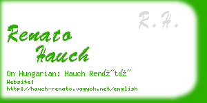 renato hauch business card